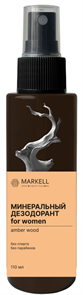 MARKELL Минеральный дезодорант for women AMBER WOOD 110 мл 4810304021542