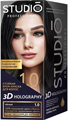 HOLOGRAPHY Краска 3D для волос 1.0 черная 4690494003067