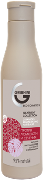 GREENINI TREATMENT Бальзам для волос ПРОТИВ ЛОМКОСТИ и СЕЧЕНИЯ 250 мл 4640145081456 - фото 57878