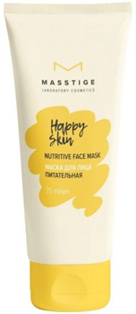 MASSTIGE HAPPY SKIN Маска для лица Питательная 75мл(жел) 4810371000174 - фото 66619