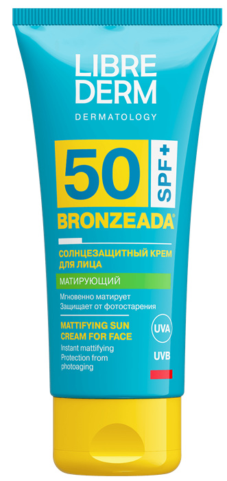 LIBREDERM BRONZEADA Крем солнцезащ. SPF50 для Лица 50 мл 4630055160037 - фото 68471