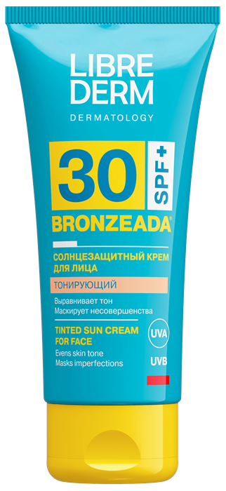 LIBREDERM BRONZEADA Крем солнцезащ. SPF30 для Лица 50 мл 4630055160020 - фото 68472