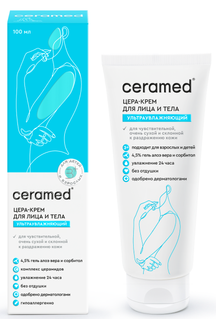 CERAMED ЦЕРА-Крем для лица и тела Ультраувлажн. 100 мл 4650092452773