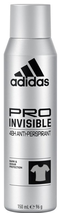 Coty Адидас Action Антиперспирант спрей PRO INVISIBLE 150мл 3616303440404