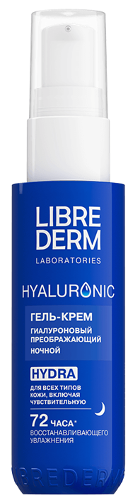 LIBREDERM HYALURONIC Гель-Крем для лица НОЧНОЙ преобр.50 мл 4610216615866
