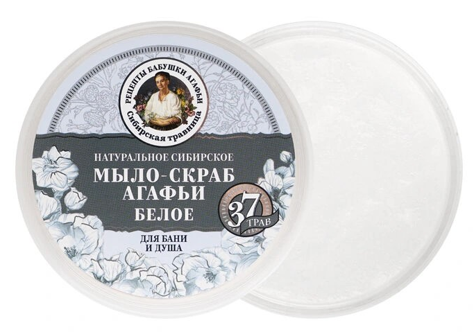 РБА Сибирская Травница Мыло-СКРАБ "БЕЛОЕ мыло Агафьи" 300 мл. 4610117508564
