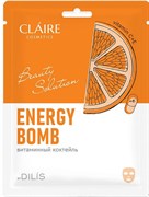 DILIS CLAIRE Маска тканевая "ENERGY BOMB" Витаминная 27 мл 8809446658262