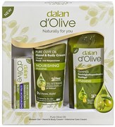 DALAN D'OLIVE НАБОР Крем пит.250 мл+Крем восст.20 мл+Гель д/д400