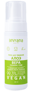 LEVRANA DAILY Пенка для умывания АЛОЭ ВЕРА с гиалуроновой кислотой 150 мл 4620143628129