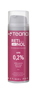 TEANA RE1 Крем-Маска для лица Ночная RETINOL HPR 0.2% 50 мл 4680003063866
