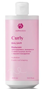 ADRICOCO CURLY Бальзам 400мл для кудрявых волос 4680748714436