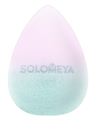 SOLOMEYA Спонж для макияжа Меняющий цвет BLUE-PINK яйцо 5060504728232