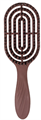 SOLOMEYA Расческа массажная с нат.щетиной КОРИЧНЕВАЯ 5060504728713